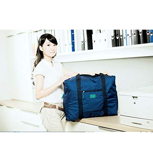 Fliyeong - Bolsa impermeable de nailon impermeable para viajes, bolsa de viaje, impermeable, plegable, color azul creativo y útil