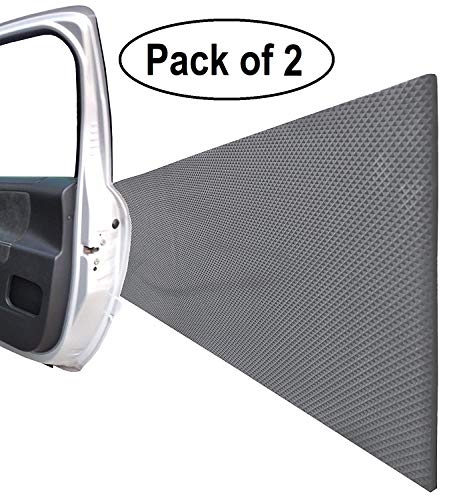 FLWP20020Bx2 Protectoras paragolpes de pared parking, fabricado en espuma autoadhesivo, para espacios de estacionamiento, garajes y almacenes, 200x20x0,5 cm, negro (2 piezas)