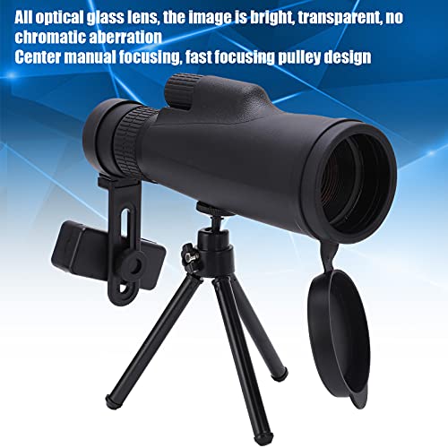 FOLOSAFENAR Equipo óptico Monocular de Alta Definición 10-30x50 Zoom de Tubo único Diseño de Polea de Enfoque Rápido Telescopio de Tubo único para Observación de Emociones
