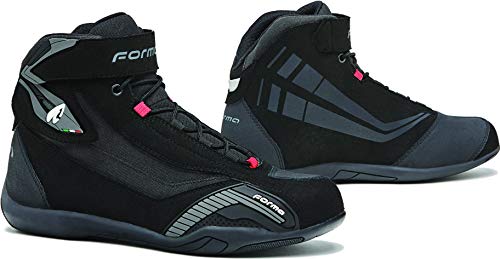 Forma Genesis - Zapatos de moto para hombre, color negro, talla 42
