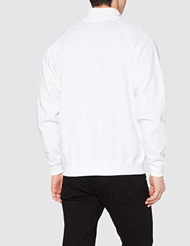 Fruit of the Loom Ss059m Sudadera, Blanco (White), Large (Talla del Fabricante: Large) para Hombre