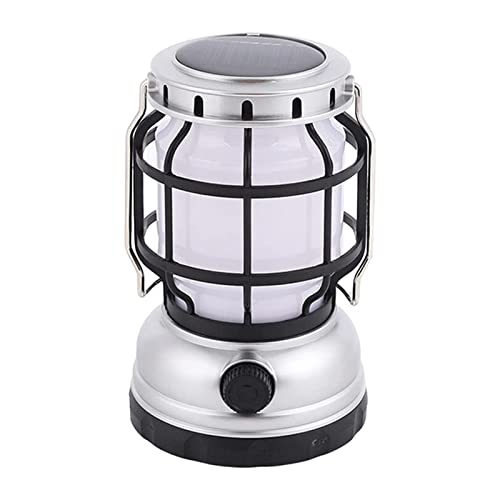 fuchsiaan Camping Lantern Useful Space-Saving Corrosion Camping Lamp Silver