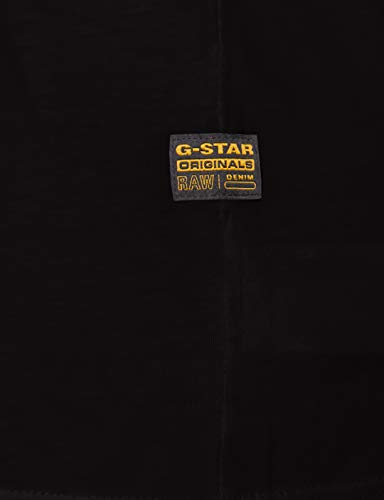 G-STAR RAW, hombres Camiseta Graphic 4, Negro (dk black 336-6484), S