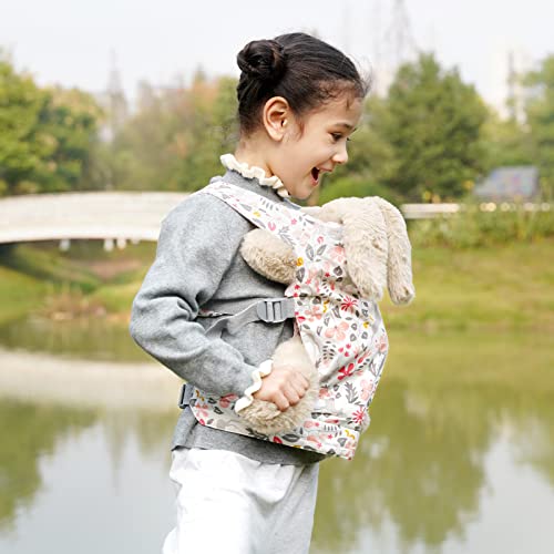 GAGAKU Baby Doll Carrier Portadores de Animales de Peluche Delante y detrás para niñas – Rosa
