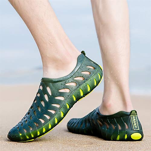 Gaodpz Zapatos for Hombre del Agua del Aqua Zapatos Pareja Sandalias Zapatillas de Playa de Las Mujeres Ahueca hacia Fuera los Deslizadores Respirables Nadar contra la Corriente Zapatos