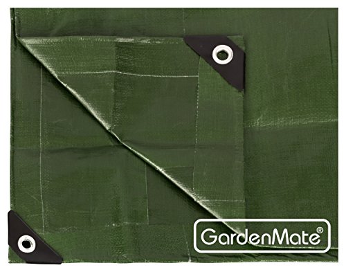 GardenMate 2 m x 3 m 200 g/m2 Lona de protección Premium verde | Funda protectora | Lona impermeable