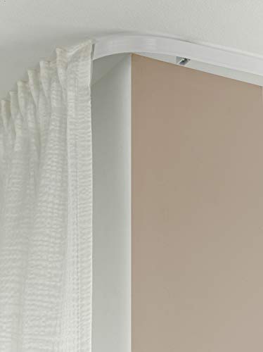 Gardinia Flexline Riel de cortina, blanco, 350 cm
