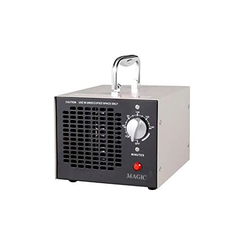 Generador de Ozono Portátil 4000 mg/h con Placa de Cerámica. Máquina de Ozono con Temporizador para Purificación del Aire y Eliminación de Malos Olores (MQN NEGRA)