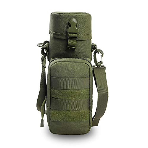 Gexgune Tactical Water Bottle Pouch 600D Portable Molle Kettle Holder Pocket Army Gear Bag Utility Pouch for Outdoor Hunting Hiking