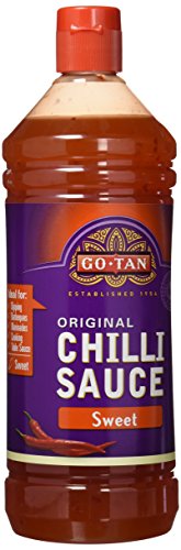 Go-tan Salsa Chili dulce aromática GMO FREE, Origen sudeste asiático, Sabor dulce especiado con toque picante, 1 L