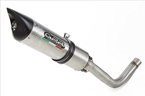 GPR - Tubo de escape para Yamaha FZ6 600-Fazer S1-S2 2004/13 línea Ghost, tubo de escape homologado con empalme serie Tiburon Titanium