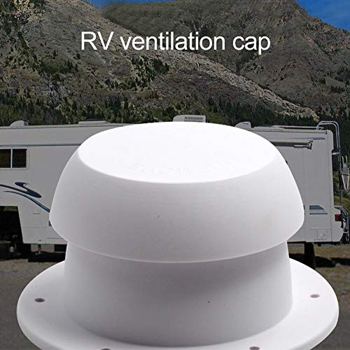 greatdaily Cubierta para ventilación de techo de caravana, plástico ABS, color blanco, 34,5 x 71,5 x 80 mm