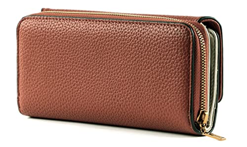 GUESS Downtown Chic SLG Clutch Organizer Whiskey