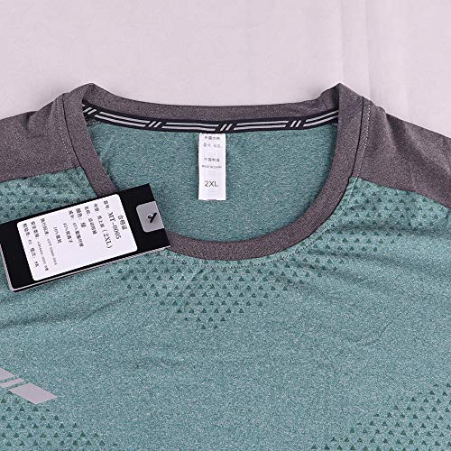 GYMAPE - Camiseta deportiva de manga corta para hombre, transpirable y cómoda, para correr, entrenar o ir al gimnasio, de secado rápido
