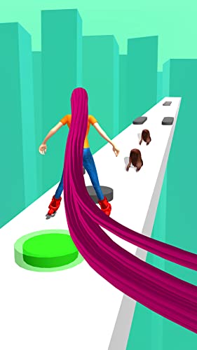 Hair girl challenge for longer hairs is best hair salon game project to long your hair runner rush original app with fun of body run race on bridge adventure to makeover fat yourself to fit in life.
