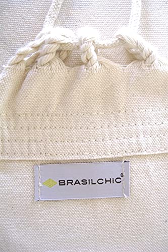 Hamaca Colgante para bebé - Ideal para Camas Casita Montessori o Cuna - elaborada artesanalmente en Brasil con algodón orgánico (Hamaca Bebe)