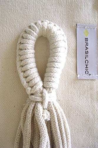 Hamaca Colgante para bebé - Ideal para Camas Casita Montessori o Cuna - elaborada artesanalmente en Brasil con algodón orgánico (Hamaca Bebe)