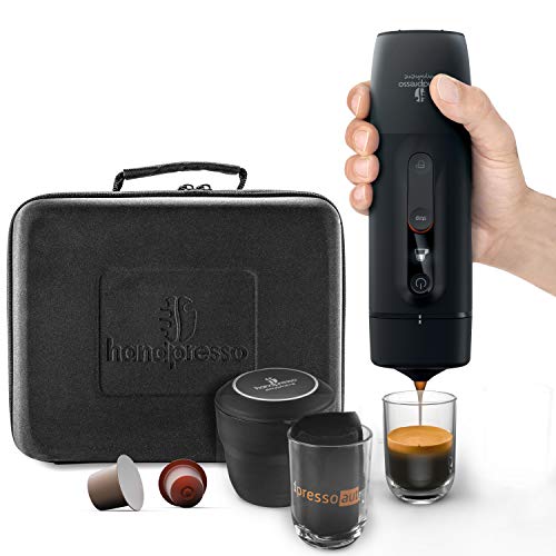 HANDPRESSO - New Handpresso Auto Set Capsule 21021 - Caja cafetera espresso, cafetera portátil para coche y camión de 12 V/24 V con cápsula Nespresso* compatible