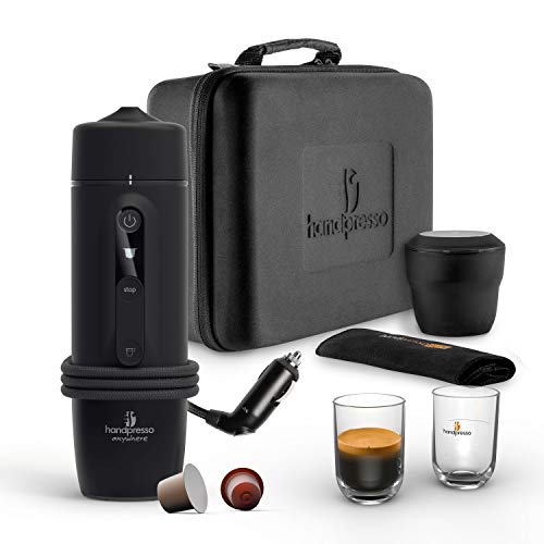 HANDPRESSO - New Handpresso Auto Set Capsule 21021 - Caja cafetera espresso, cafetera portátil para coche y camión de 12 V/24 V con cápsula Nespresso* compatible