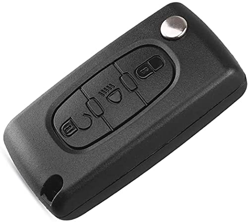 Heart Horse 3 botones llavero control remoto abatible para Citroen C2 C3 C4 C5 C6 C8 XSARA PICASSO