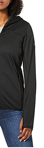 Helly Hansen Vertex Quickdry - Chaqueta de entrenamiento con capucha para mujer Vertex con capucha y secado rápido, Mujer, 51821, negro, XL