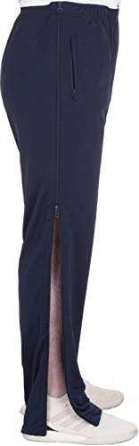 Henry Terre Reha - Pantalones de chándal para hombre con cremallera azul marino XL