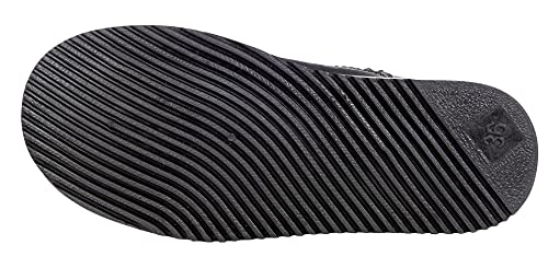 HKM 11126 Davos - Botas de ante con forro cálido de peluche, color gris, talla 36