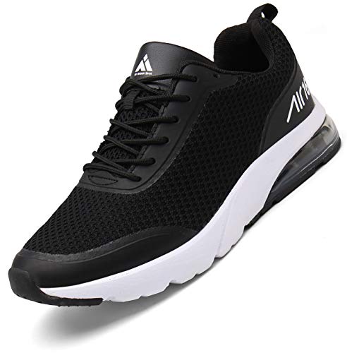 Hombre Aire Zapatillas Trail Running Mujer Deportivas para Caminando Transpirable Antideslizante Sneakers Ser 2 Negro 42 EU