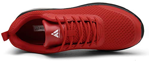 Hombre Aire Zapatillas Trail Running Mujer Deportivas para Caminando Transpirable Antideslizante Sneakers Ser 2 Rojo 39 EU