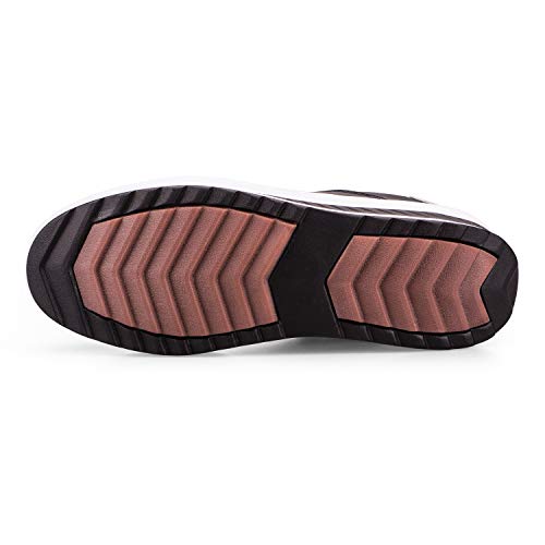 Hoylson Zapatillas Deportivas de Mujer Zapatos de Cuña Aptitud Sneakers Calzado para Damas(Negro sin algodón, EU 40)