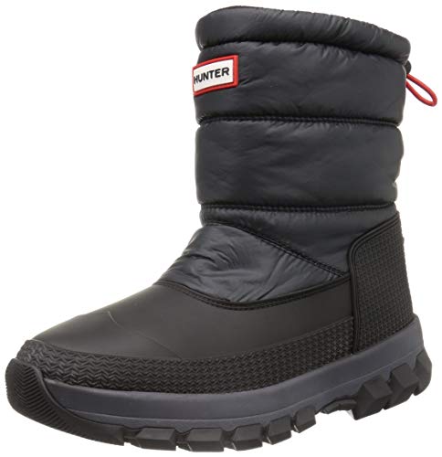 Hunter Insulated Snow Short, Zapatos para Nieve Hombre, Negro, 45 EU