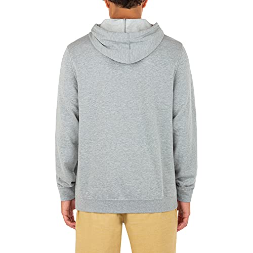 Hurley One and Only - Sudadera con Capucha para Hombre, One and Only - Sudadera con Capucha para Verano, S, Gris Heather/Coastal Blue