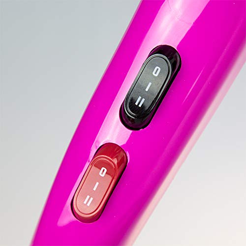 ID Italian Design | Secador de Pelo Profesional 3 Modos de Calor, 2 Velocidades de Color Rosa - 2200W