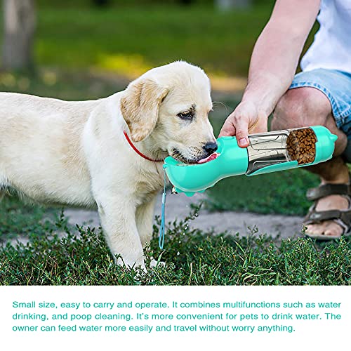 ILAHUI Botellas para Perros, 4 in1Botella Portátil de Agua Potable para Perros y Gatos al Aire Libre Recipiente de Agua para Perros de Viaje