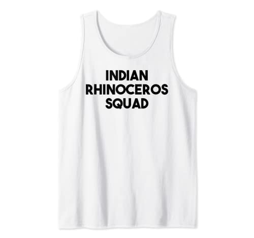 India rinoceronte amante divertido - indio rinoceronte Squad Camiseta sin Mangas