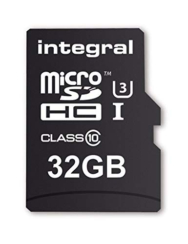 Integral 32GB Micro-SD Memory Card for Action Cams Cameras. For Go Pro and Other Action Cams. 4K Video Recording UHS-3 Micro SD, [Importado de UK]