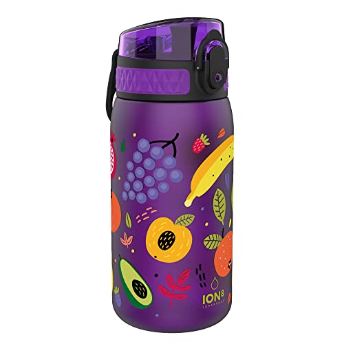 Ion8 Niños Botella Agua, Sin Fugas, Frutas, 350ml