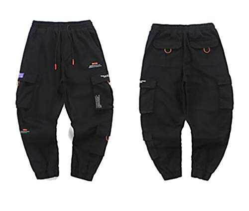 Irypulse Unisex Cargo Pantalones Combate Trousers Multi Bolsillos Táctico Flojo Ropa Calle Pants para Hombres Mujeres Jóvenes Otoño Invierno