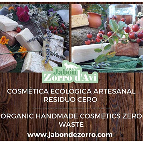 Jabón Zorro D’Avi | Jabón Natural Ecológico de Aloe Vera | 120 gr | Regenerador para Pieles Sensibles | Jabón Biodegradable Zero Waste | Suavidad e Hidratación | Fabricado en España