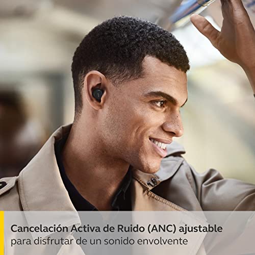 Jabra Elite 7 Pro Bluetooth In-Ear - Auriculares inalámbricos True Wireless con cancelación activa del ruido ajustable, diseño compacto - Jabra MultiSensor Voice para llamadas claras - Negro