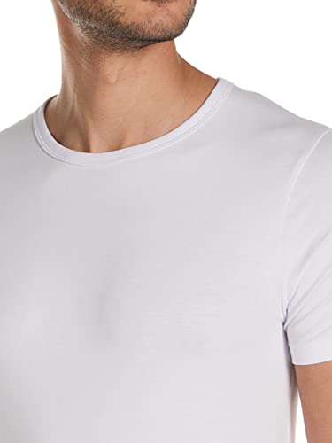Jack & Jones Jones - Camiseta de manga corta con cuello redondo para hombre, color blanco (optical white), talla XL