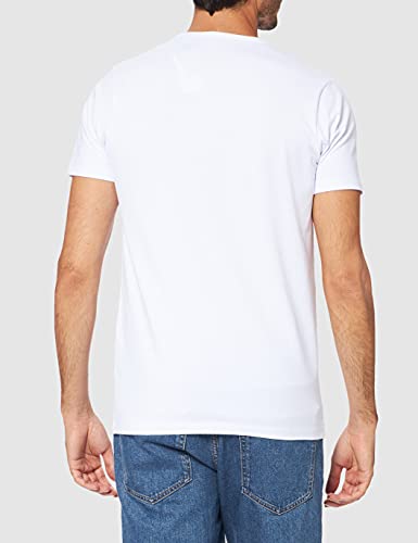 Jack & Jones Jones - Camiseta de manga corta con cuello redondo para hombre, color blanco (optical white), talla XL
