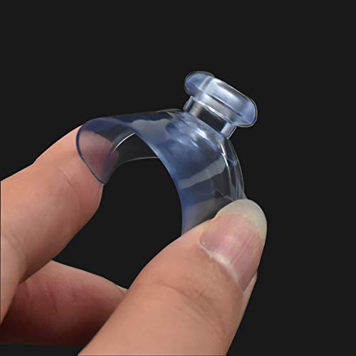 Jinlaili Ventosas de Plástico Transparentes, 20 Pz Ventosas 45mm para Cristal, sin Gancho, PVC