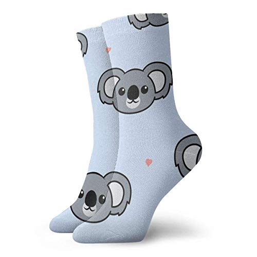 JL85hao Koala y corazón amoroso Calcetines cortos para adultos Calcetines geniales de algodón Senderismo Ciclismo Correr Fútbol Deportes