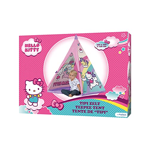 John Tipi 77317 Original Tipi Hello Kitty - Tienda de campaña Infantil con Varillas de plástico