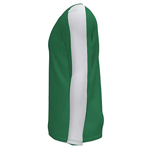 Joma Academy Camiseta Juego Manga Larga, Hombre, Verde-Blanco, XL