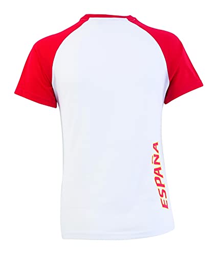 Joma CE.301011W16 Camiseta Paseo, Hombres, Blanco/Rojo, S