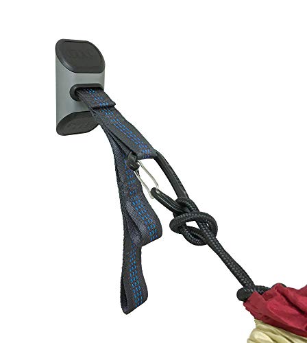 Juego de Hamaca de Lujo ENO para Colgar, Color carbón, para Colgar tu Hamaca en Interiores, aleación anodizada de Alta tenacidad, Correas de suspensión Ajustables, diseño Elegante, Oculta Hardware