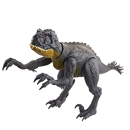 Jurassic World Stinger Corta y Lucha, dinosaurio articulado con movimiento, juguete para niños +4 años (Mattel HCB03)