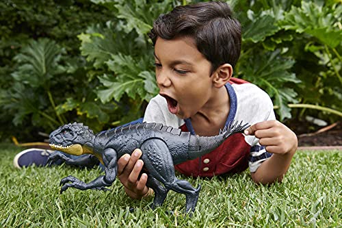 Jurassic World Stinger Corta y Lucha, dinosaurio articulado con movimiento, juguete para niños +4 años (Mattel HCB03)